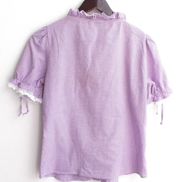 German purple ruffled top - Picture 5 of 5